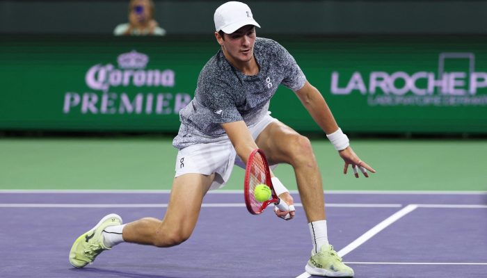 João Fonseca no Masters 1000 de Indian Wells — Foto: CLIVE BRUNSKILL / GETTY IMAGES NORTH AMER...