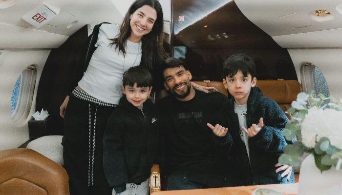 Primeira postagem de Lucas Paquetá ao chegar no Rio de Janeiro — Foto: Reprodução