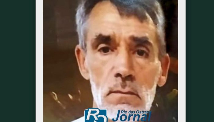 Família busca por idoso desaparecido há mais de 20 dias em Rio das Ostras