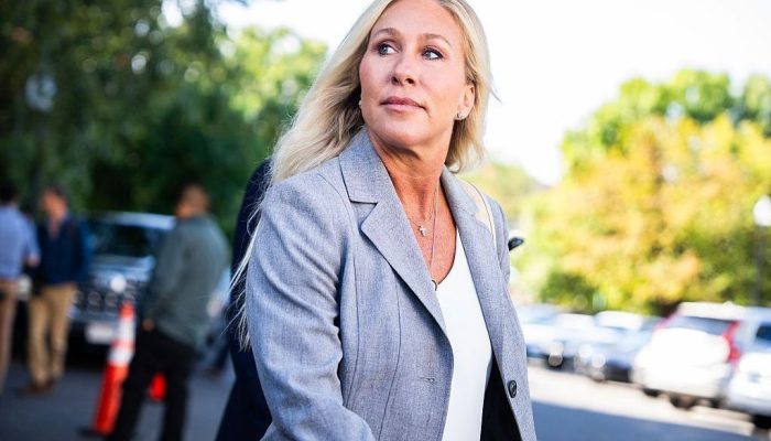 Deputada Marjorie Taylor Greene, republicana da Geórgia  • Tom Williams/CQ-Roll Call, Inc via...