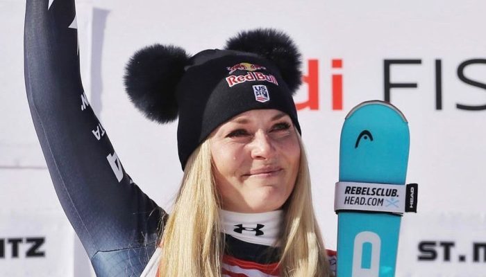Lindsey Vonn disputará na Olimpíada de Inverno mesmo após sofrer grave lesão no joelho.  •...