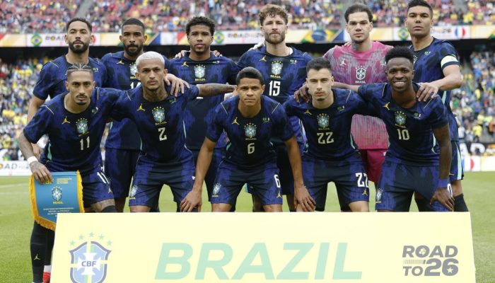 Seleção Brasileira durante o amistoso contra a França  • RAFAEL RIBEIRO/CBF