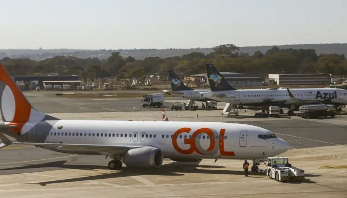 Avião da Gol e da Azul