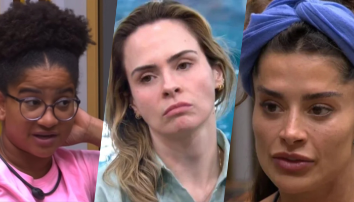 Milena, Ana Paula e Aline Campos disputam primeiro paredão da temporada — Foto: Reprodução: ...