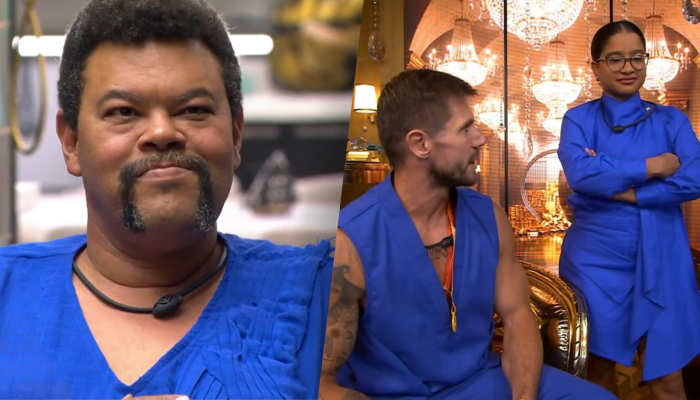 Babu Santana é indicado ao paredão por Jonas Sulzbach e Milena — Foto: Reprodução/TVGlobo