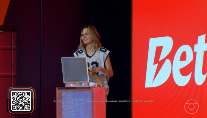 Ana Paula Renault ganha décima primeira prova do líder no 'BBB 26' — Foto: Reprodução/TVGlobo