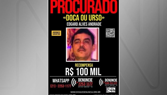 Doca da Penha, chefe do tráfico foragido no Rio de Janeiro  • Reprodução