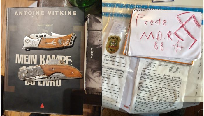 Polícia Civil de SC apreende material neonazista com adolescentes que planejavam ataques a escol...