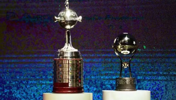 Taça da Libertadores e da Sul-Americana — Foto: Divulgação / Conmebol