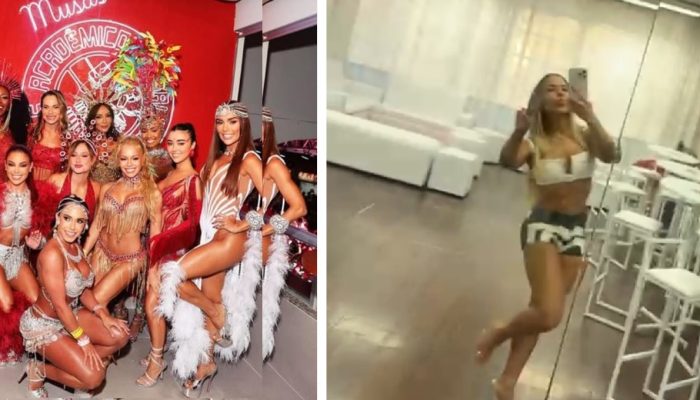 Musas do Salgueiro terão lounge construído por Mulher MeLão — Foto: rep/ instagram e extra