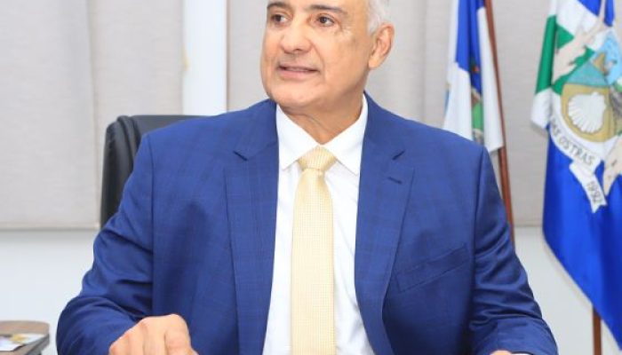 Prefeito Carlos Augusto fez um balanço de um ano de gestão Foto: Jorge Ronald