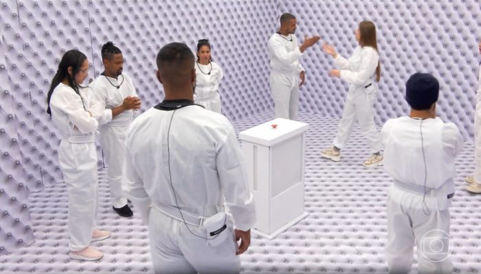 Quarto branco do 'BBB 26' — Foto: Reprodução: Globo