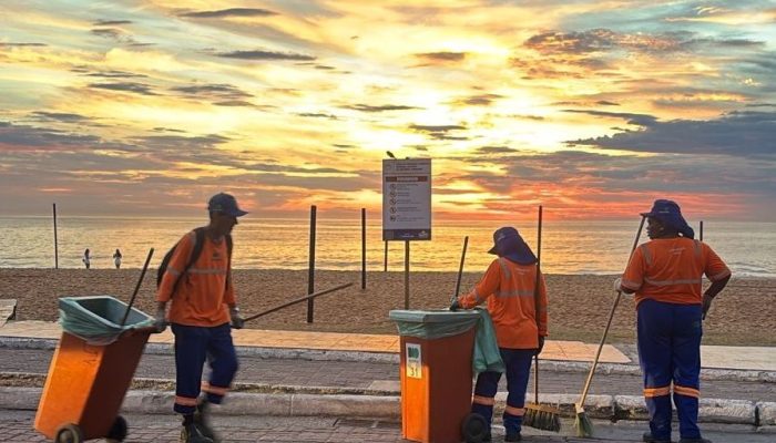 Equipes trabalharam desde a madrugada Foto: Divulgação