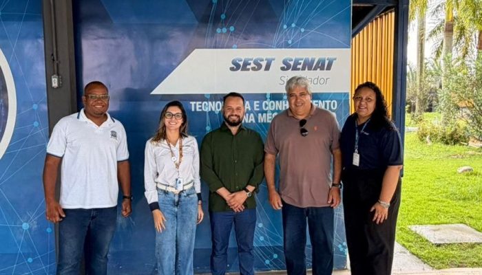 O secretário Alexandre Pitombo, Rayana Siqueira, Rodrigo Peleteiro, Mário Max e Fernanda Montei...