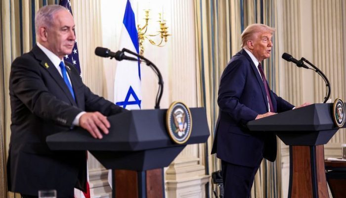 Trump e Netanyahu dão coletiva de imprensa na Casa Branca  • 29/09/2025REUTERS/Kevin Lamarque