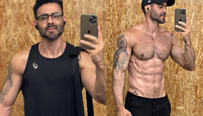 Léo Blanco foi par de Mariana Xavier e Luisa Sonza na 'Dança dos famosos' — Foto: Reproduçã...