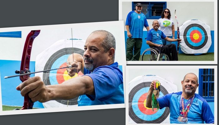 Luiz Fernando da Conceição Nascimento treina na modalidade desde 2019. Fotos: Rui Porto Filho